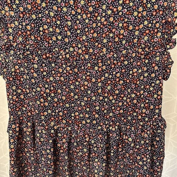 Nordstrom Everleigh Floral Ruffle Blouse Size Large - Picture 7 of 11